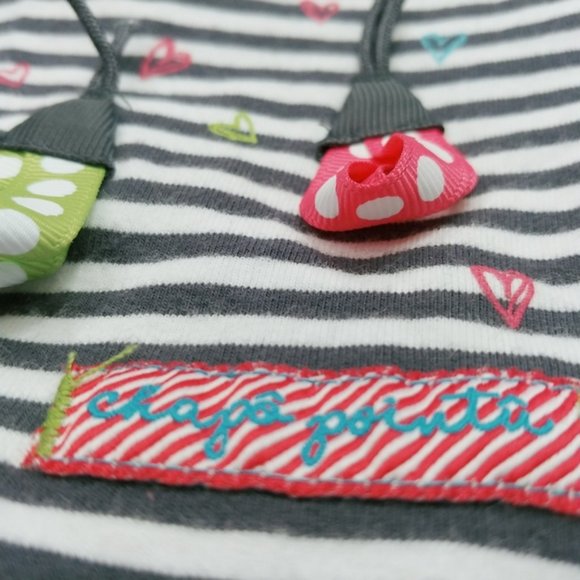 Adorable Ruffled Striped Ladybug Dress 6 Months - Picture 9 of 12